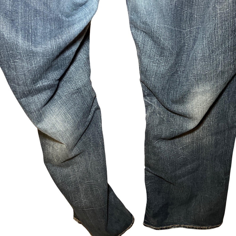 Silver Jeans Tuesday Bootcut Women Size 16 1/2 Blue Contrast Stitching - Picture 6 of 9